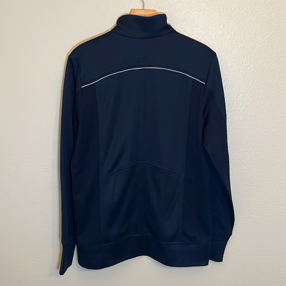Cutter & Buck Navy CB WeatherTec Zipper Jacket Sweatshirt - Picture 6 of 11